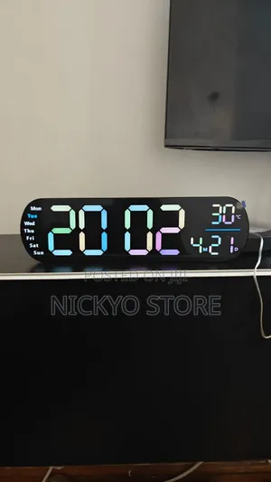 14inches Length Led Digital Wall Clock (With Remote Control)