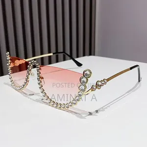 Trendy Retro Half Lens Fashion Glasses for Women (Pink, Black, Brown)
