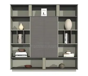 2.4 Meter Modern Wooden Bookshelf / Wardrobe