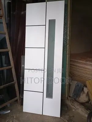 Classic HDF Glass Door With Frame and Architrave