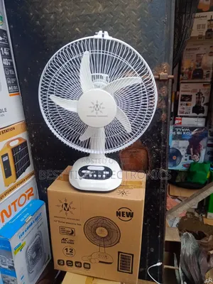 12" Mingsheng Solar Rechargeable Table Fan