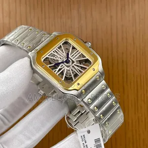 Cartier Luxury Skeleton Face Men's Designer Wristwatches