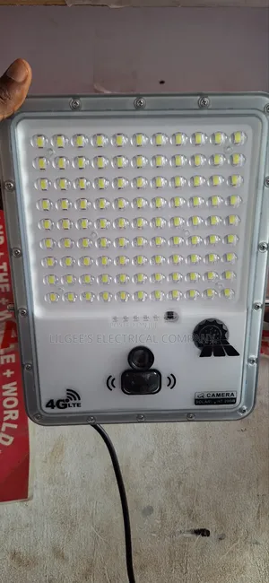 Smart Solar Flood Light With 24hrs CCTV Surveillance Camera(U Box)