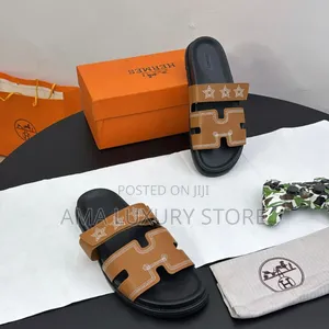 Hermes Luxury Designer Men's Slippers