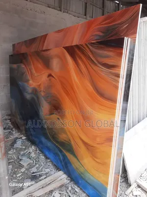 Translucent Nano Crystallized Glass Slabs (Blue Wave) Onyx Effect