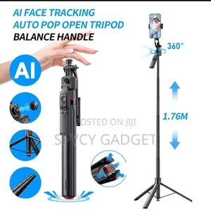 Tt07 Auto Face Tracking Tripod With Automatic Pop Up Lens