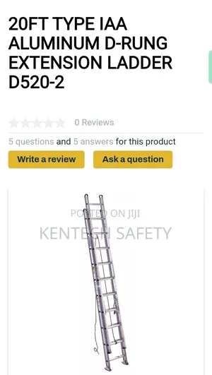 20ft Aluminum Extension Ladders