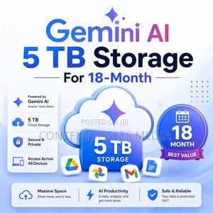 Google Gemini Ai / 5 Tb Storage For 18-months