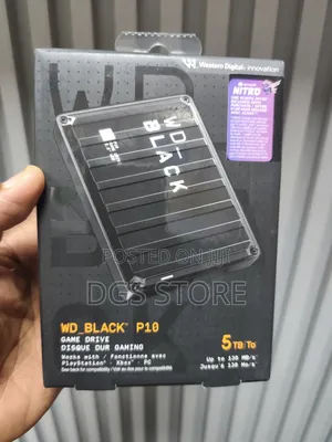 Wd Black P10 Game Drive 5tb for Ps5, Xbox, Pc, Mac