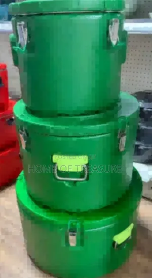 3-Piece Set of Large Round Insulated Food Warmers