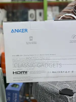 Anker 675 Usb-c 12 In 1 Docking Station With Monitor Stand/Wireless