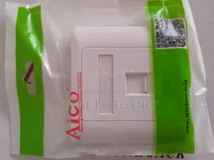 Aico Cat6/Rj45 Single Port Faceplate With Module