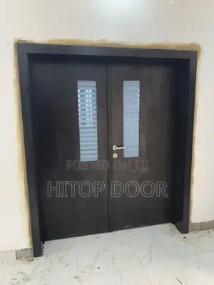 Wenge HDF Door Double Door With Frame and Architrave