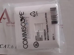 Commscope Cat6 Single Faceplate