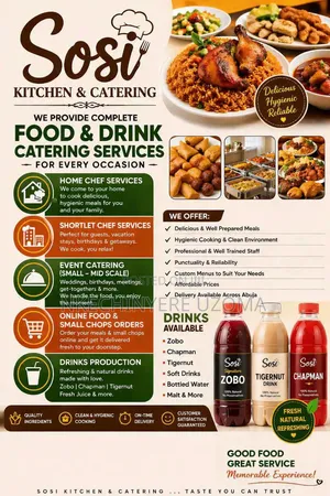 Sosi Kitchen Catering – Taste You Can Trust!