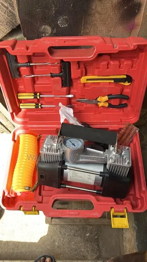 12v Double Cylinder Air Compressor Tire Inflator Repair Kit
