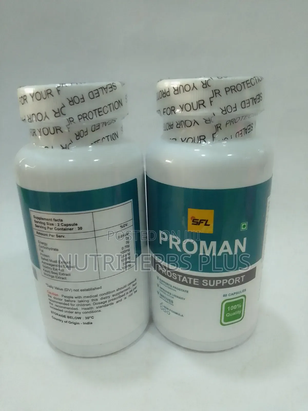 SFL Proman Capsules: For Healthy Prostate Size