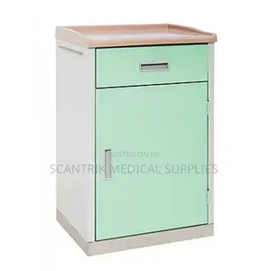 Wooden Bedside Cabinet With Drawer and Shelf