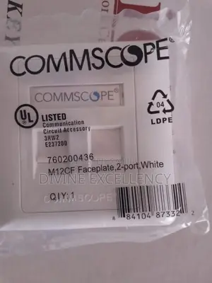 Commscope Rj45 Double Faceplate