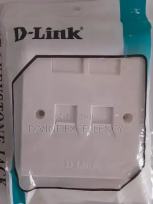 D-link Double Port Cat6 Faceplate With Module