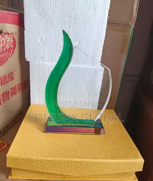Glass Plaque With Different Color. With Branding