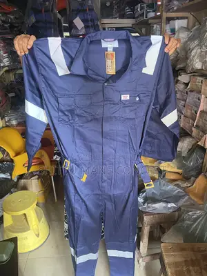 Safety Coverall With Reflective Stripes