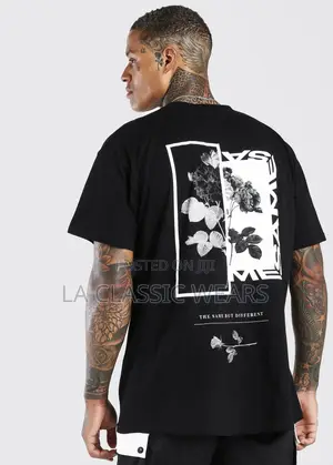 Floral Photo Back Print ASOS Polo