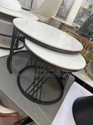 Marble Centre Table With White Top,2 in 1