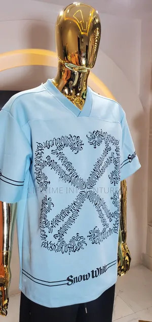 V-Neck Big Top Blue With Design