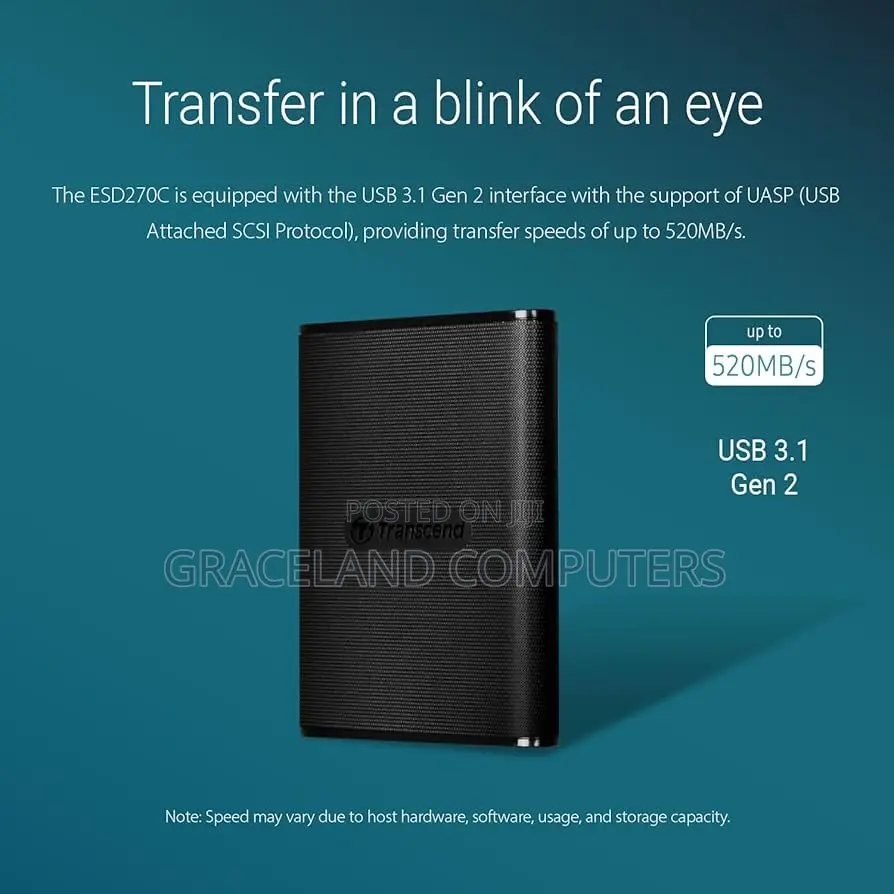 Transcend 1tb Esd270c Portable SSD