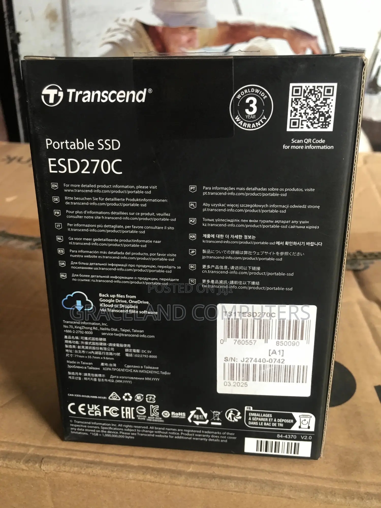 Transcend 1tb Esd270c Portable SSD