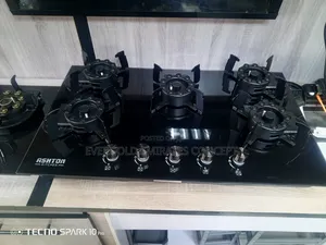 5 Burner Gas Cooker With Automatic Ignition and Safety Device