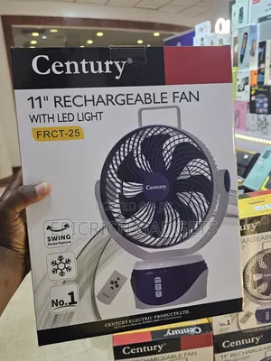 Rechargeable Rotating Desktop Fan 11 Inches Led