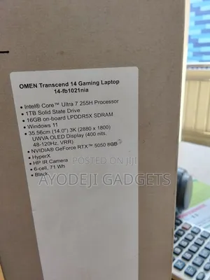 New HP Omen Transcend 14-fb0023dx 1GB Intel Core Ultra 7 HDD+SSD 1T