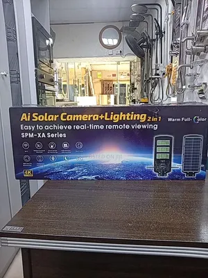 Smart Solar Camera Floodlight Combo – App Control, Night Vision.