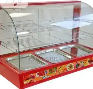 Red Snacks Warmer 3 Trays