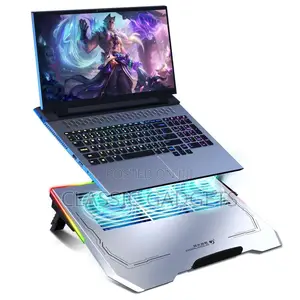Porodo Pdx117 Aluminum Multi Fan Gaming Al RGB Laptop Cooling Pad