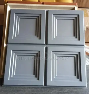 Quality Gray Color 3d PVC Panel, Good for Interior Walls, Tv Console