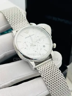 Emporio Armani Quality Luxury Men Chain Strap Wristwatch