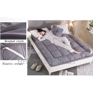 Quality Super Thick, Mattress Topper- Gray 6x6