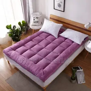 Fluffy, Quality 5cm Thick, Mattress Topper - Purple 6x6