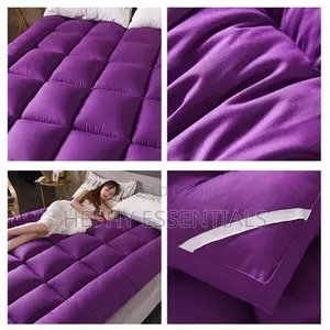 Fluffy, Quality 5cm Thick, Mattress Topper - Purple 6x6