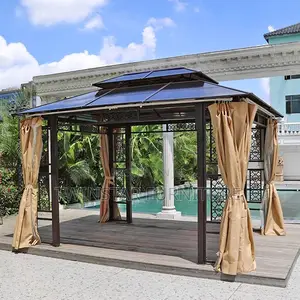 New Modern Outdoor Gazebo With Curtains (3mtr X 3mtr)