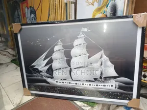 Clipper Ship Shadowbox Frame 60 X 90