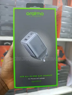 Oraimo Hypergan 65w Mobile Phone Laptop Fast Wall Charger