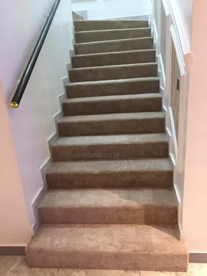 Quality Beige Colour Staircase Rug Turkish Available