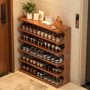 Modern Wooden Shoe Rack Bamboo