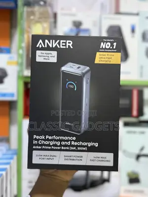 Anker Prime Power Bank (, 300w) With Peak Performance In Charging