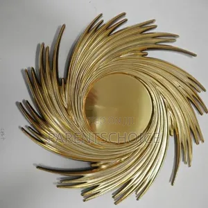 Plastic Decorative Spiral Wind Turbine Electroplated-Gold/Silver 50pcs