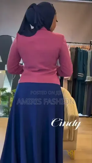 Quality and Unique Long Flare Gown With Jacket